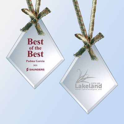 DT-2047 -Jade Glass Diamond Ornament DT-2047 -Jade Glass Diamond Ornament