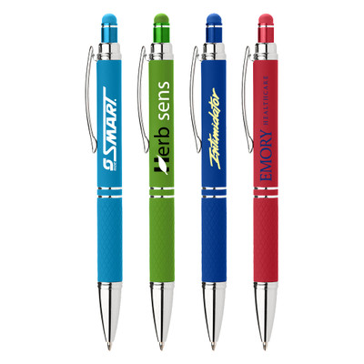 PP-214 - Diamond Grip Rubber Finish Stylus Pen
