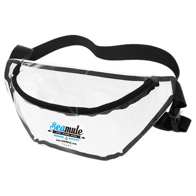 B-5802 - Black Trim Vinyl Fanny Pack