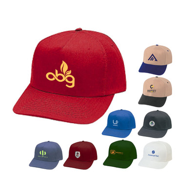 B-8024 - Structured Cotton Blend Twill Cap