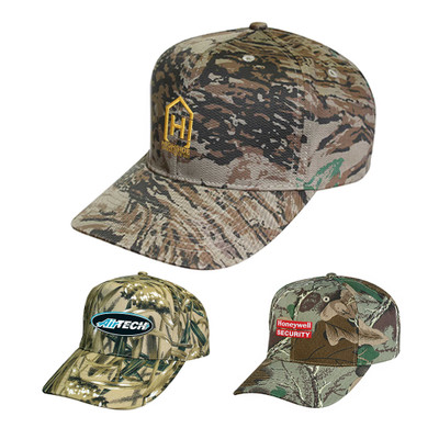 B-5036 - Timberline Camo Cotton Snapback Cap