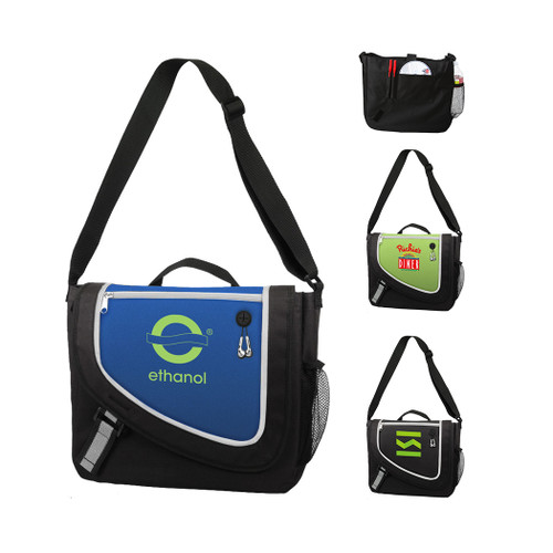 B-6309 - Poly Zipper Messenger Bag B-6309 - Poly Zipper Messenger Bag