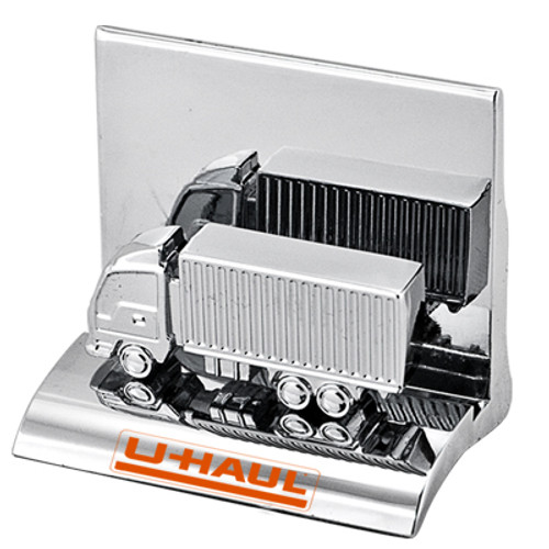 HY-6007CN - Chrome Metal Truck Container Business Card Holder
