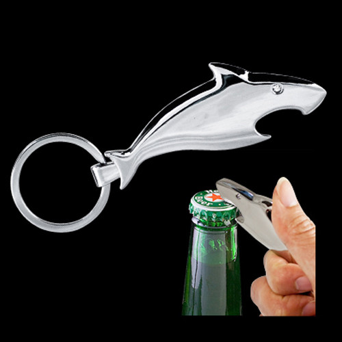 KY-3090 - Metal Shark Bottle Opener Key Chain KY-3090 - Metal Shark Bottle Opener Key Chain