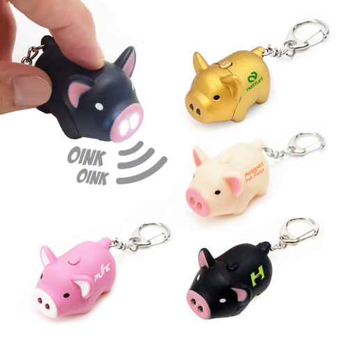 KW-1099 - Light Up Pig Keychain KW-1099 - Light Up Pig Keychain
