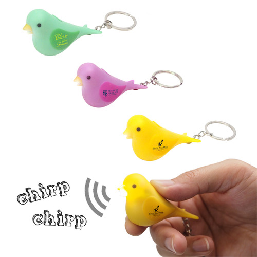 KW-1103 - Chirping Bird LED Light Keychain