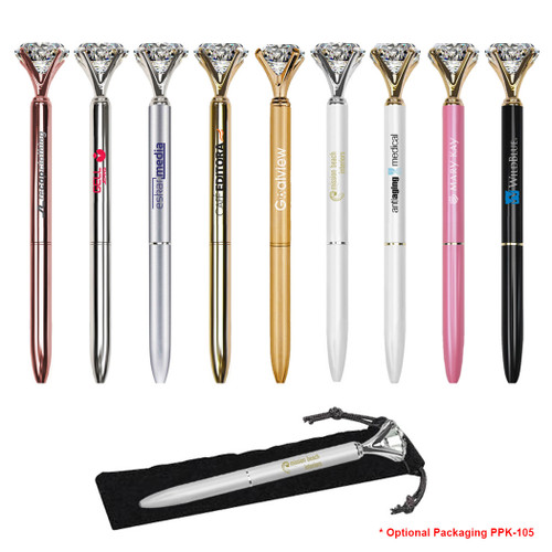 PW-3038 - 9 Carat Diamond Crystal Ballpoint Pen