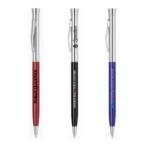 PE-106 - Slim Metal Twist Action Ballpoint Pen PE-106 - Slim Metal Twist Action Ballpoint Pen
