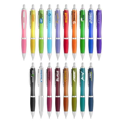 PS-1231 - Translucent Curvy Ballpoint Pen PS-1231 - Translucent Curvy Ballpoint Pen