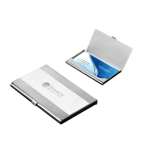 HW-1019 - Horizontal Mirror Business Card Holder
