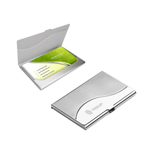 HW-1021 - Wavy Mirror Business Card Holder