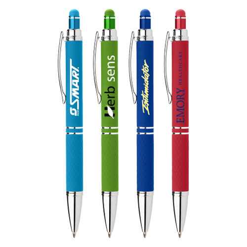 PP-214 - Diamond Grip Rubber Finish Stylus Pen