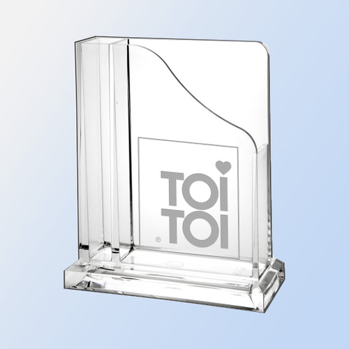 DT-2213 - Vertical Acrylic Pen/Memo Holder