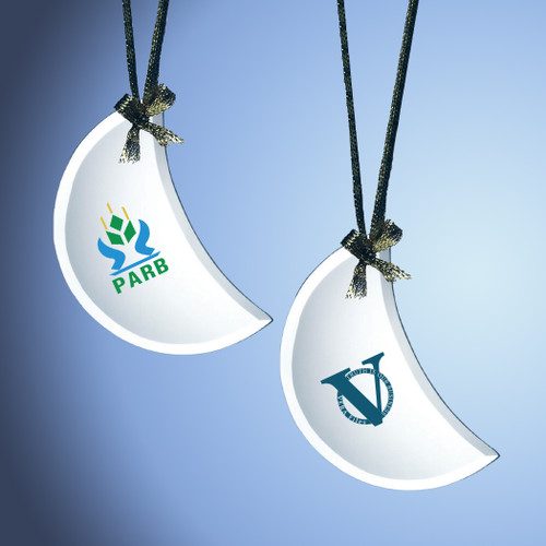 DT-2220 - Jade Glass Moon Ornament