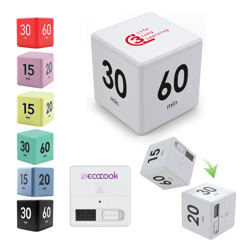 TW-5003 - Cube Pomodoro Timer - 15/20/30/60 mins TW-5003 - Cube Pomodoro Timer - 15/20/30/60 mins