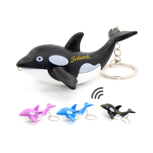 KW-1172  - Orca Whale LED Keychain