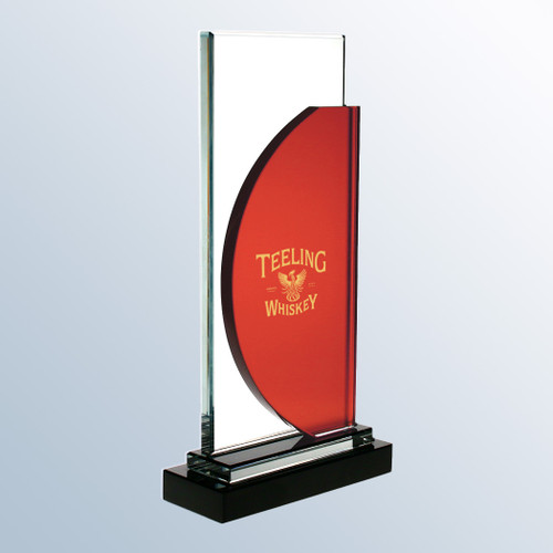 DT-2233 - Ascend Red Starfire Glass Award