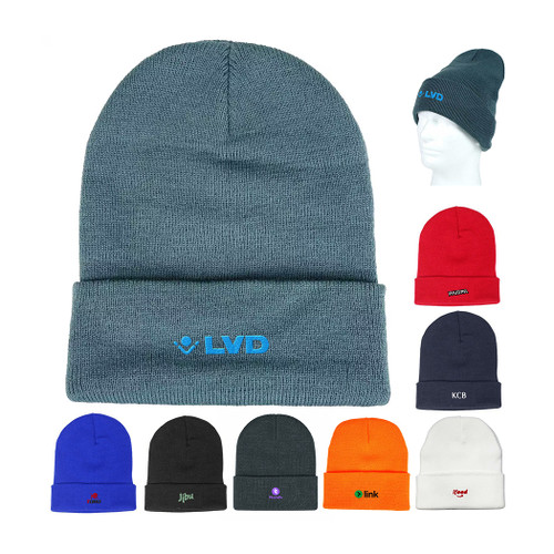 B-8017 - 12" Beanie Cap