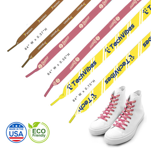 LS-1016-ECO - Made in the USA 64" Eco-Friendly Custom Shoelaces LS-1016-ECO - Made in the USA 64" Eco-Friendly Custom Shoelaces