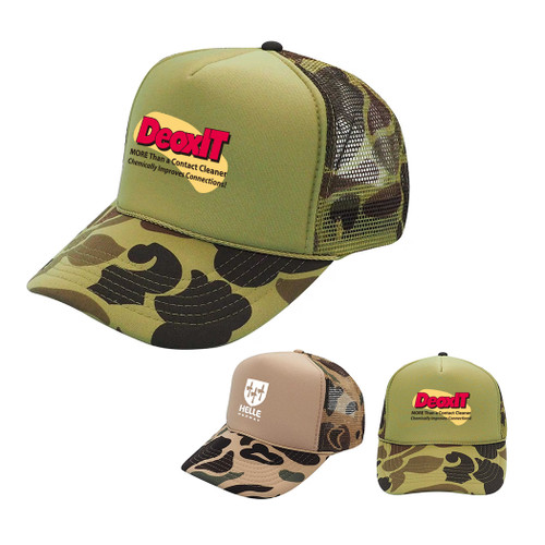 B-5018 - Trail Camo Trucker Hat B-5018 - Trail Camo Trucker Hat