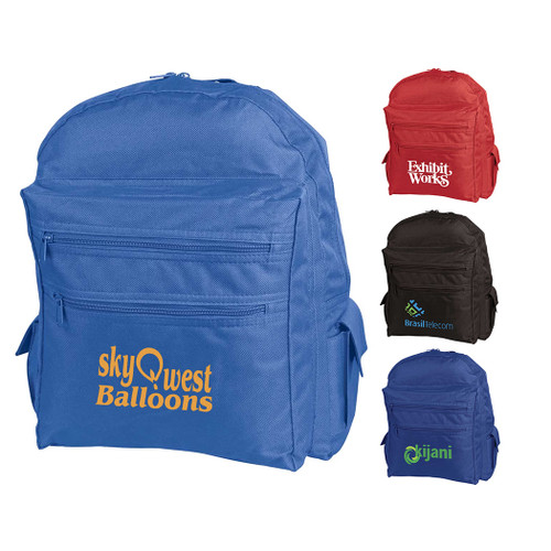 B-5476 - Hampton 600D Multi-Pocket Backpack
