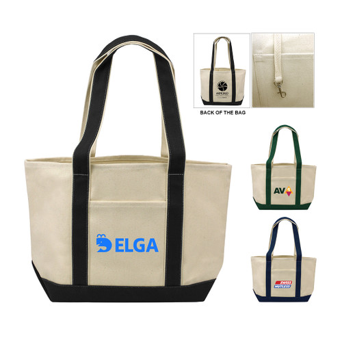 B-6456  - Nautical Heavyweight Canvas Boat Tote