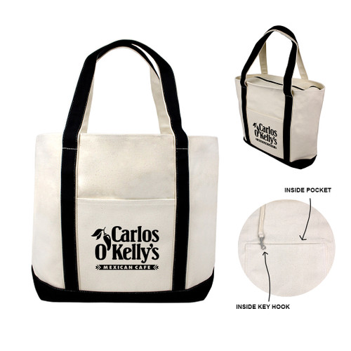 B-6462 - Portside Jumbo Canvas Boat Tote