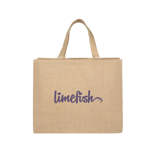 B-9204 - Sequoia Extra-Wide Eco Jute Tote Bag