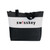 B-8240 - Poly Striped Design Zipper Tote Bag