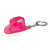KW-1108 - Plastic Cowboy Hat Bottle Opener Keychain