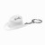 KW-1108 - Plastic Cowboy Hat Bottle Opener Keychain