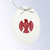 DT-2215 - White Oval Ornament DT-2215 - White Oval Ornament