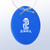 DT-2216 - Blue Oval Ornament DT-2216 - Blue Oval Ornament