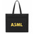 B-9212 - Belmont Border Accent Zippered Tote Bag