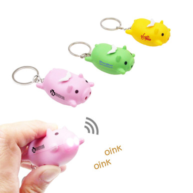 KW-1113 - Flying Pig LED Light & Sound Keychain - ADmart Products