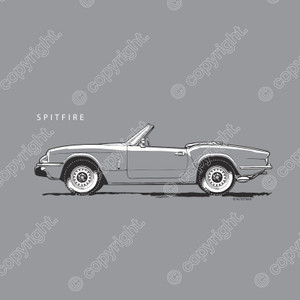 AUTOTEES DESIGN T-SHIRT FOR TRIUMPH SPITFIRE MK3 (2 COLOUR PRINT) CAR ENTHUSIASTS AUTOTEES DESIGN T-SHIRT FOR TRIUMPH SPITFIRE MK3 (2 COLOUR PRINT) CAR ENTHUSIASTS
