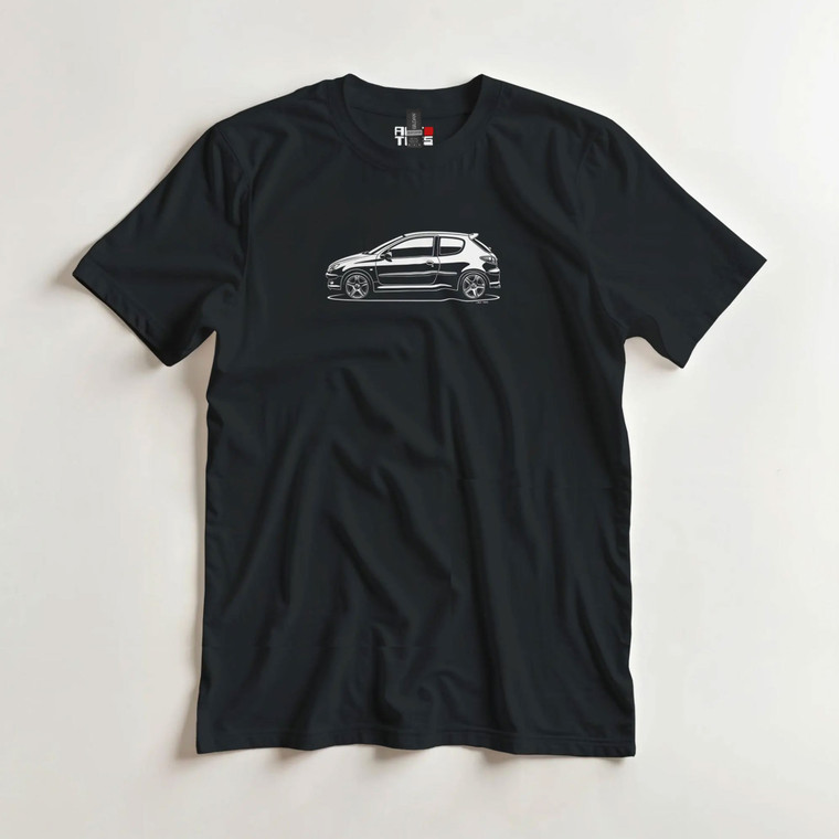 AUTOTEES DESIGN T-SHIRT FOR PEUGEOT 206 GTI CAR ENTHUSIASTS