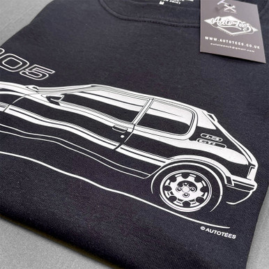 AUTOTEES DESIGN T-SHIRT FOR 205 1.9 CAR ENTHUSIASTS