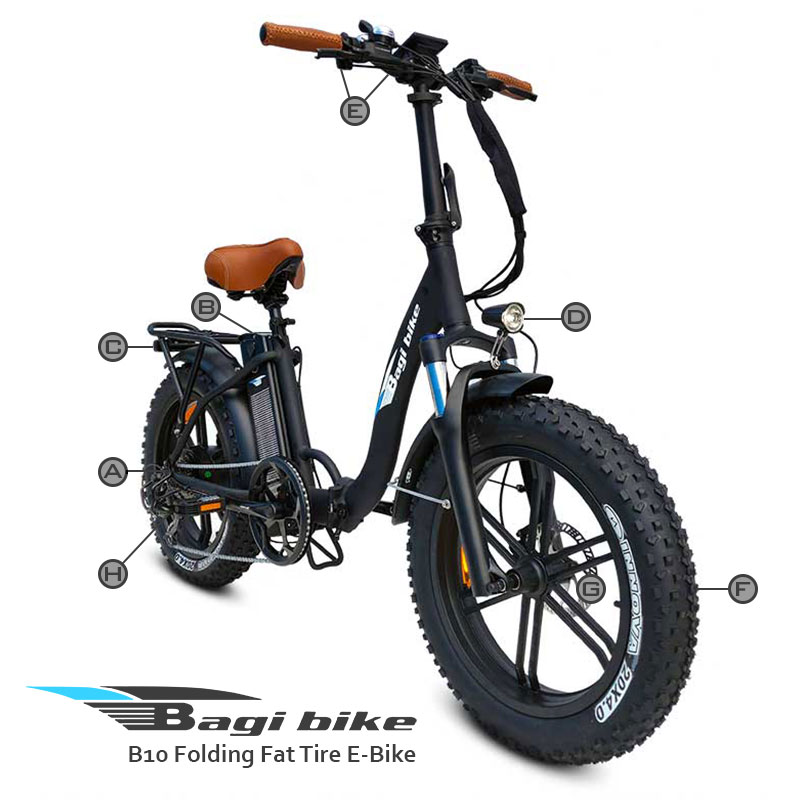 BagiBike B10 Folding Fat Tire E-bike