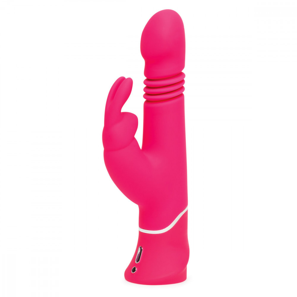 Happy Rabbit Pink Thrusting Realistic Rabbit Vibrator by Lovehoney