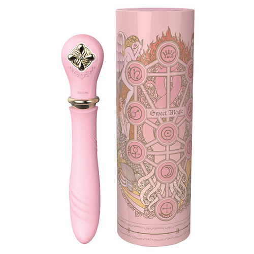 Zalo Sweet Magic Desire Preheating Thruster Vibrator-Fairy Pink