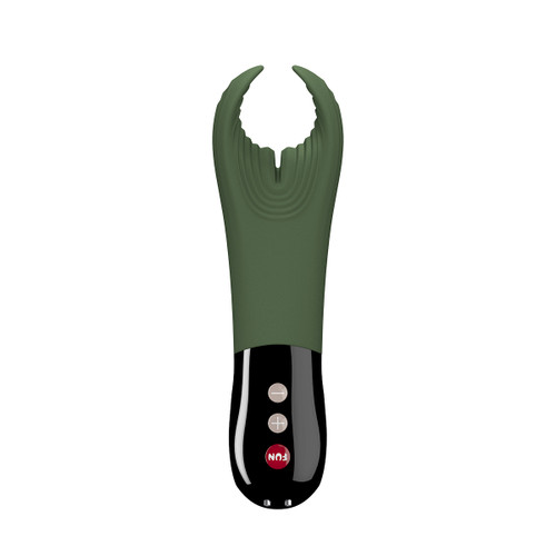 Manta Vibrating Stroker for Couples by Fun Factory-Moss Green