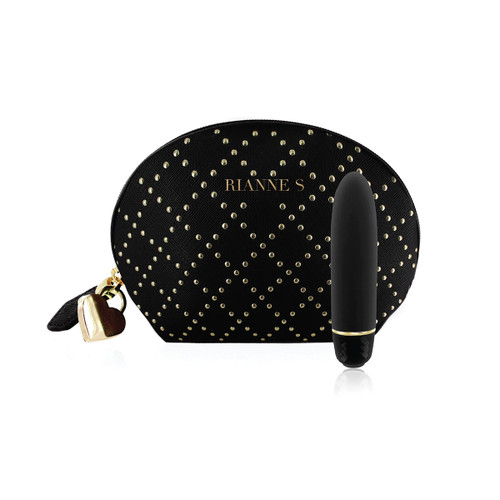 Classique Vibrator and Bag by Rianne S-Black Studded