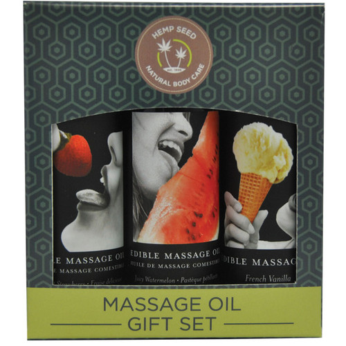 Edible Natural Massage Oil Gift Set by Earthly Body