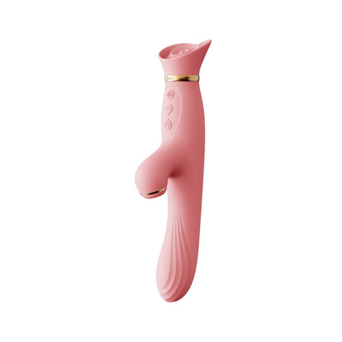 Zalo Rose Rabbit Vibrator-Strawberry Pink
