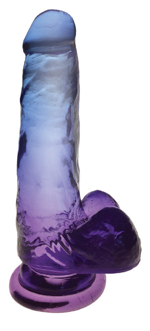 Shades 7 Inch Gradient Blue and Violet Dildo