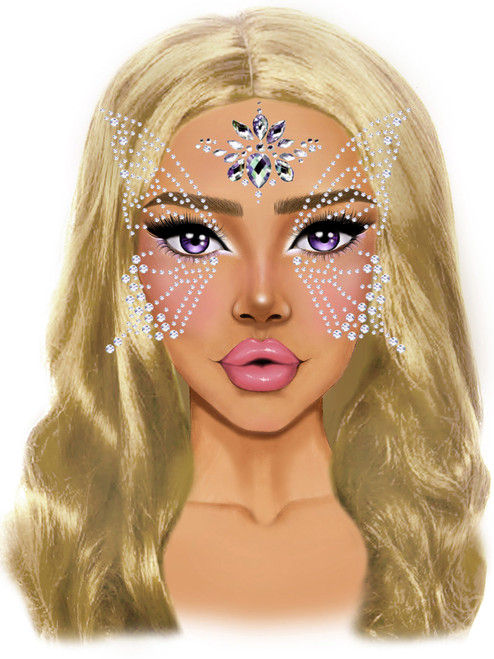 Fairy Face Jewel Stickers