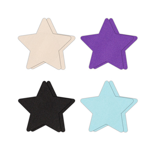 Pretty Pasties 4 Pair Star I Assorted Nipple Covers