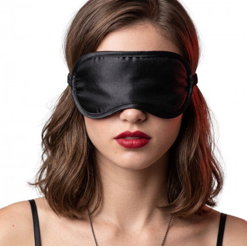 Black Satin Blindfold