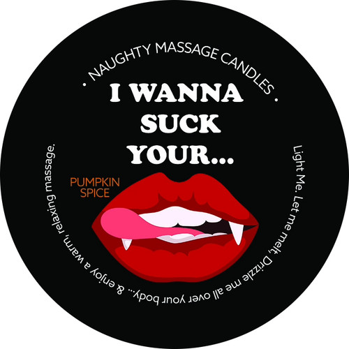 Halloween Naughty Massage Candle by Kama Sutra-I Wanna Suck Your...